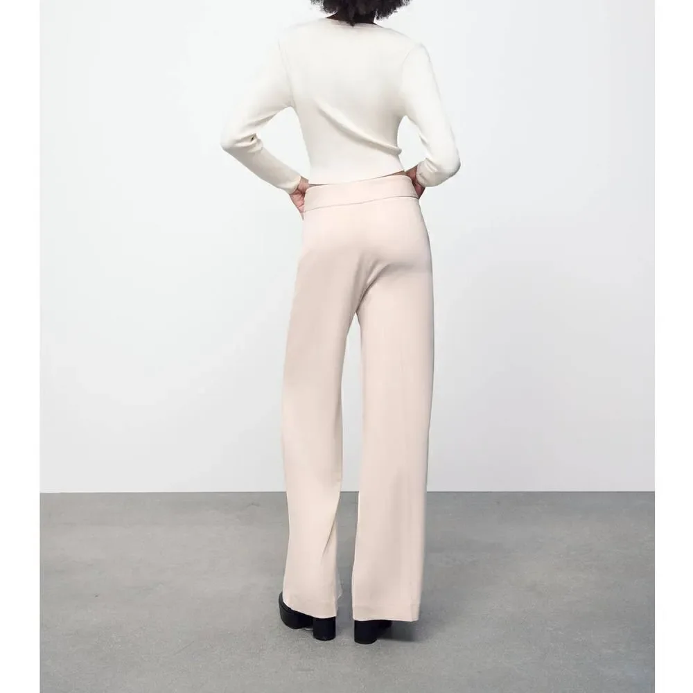 ZARA FULL LENGTH TROUSERS WITH OPENING
